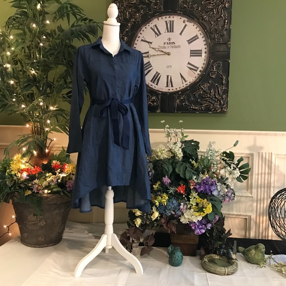 Dresses & Skirts - Casual soft denim jean shirt dress